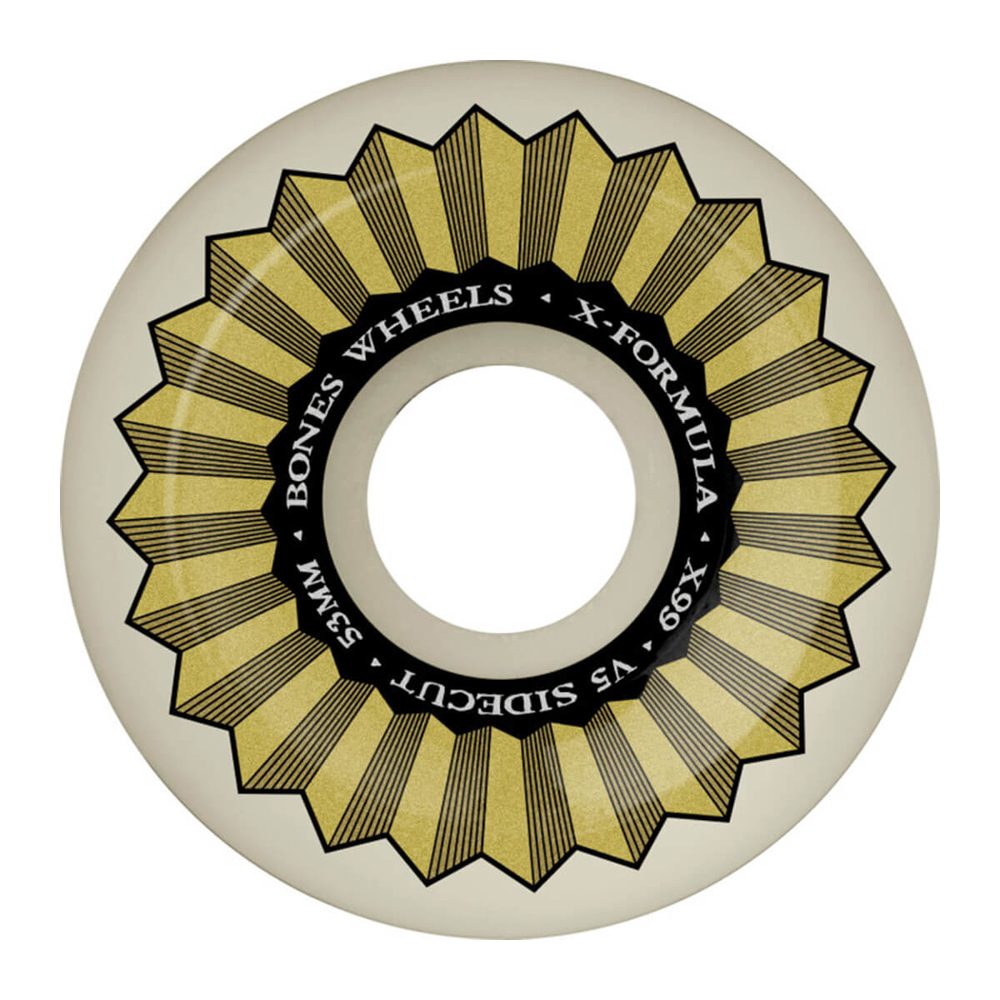 BONES XF SIDECUT 53MM V5 X-FORMULA 99A WHITE 53MM