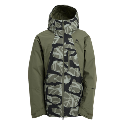 BURTON MEN'S RESERVE 2L JACKET GRAFFITI CAMO/FOREST MOSS M