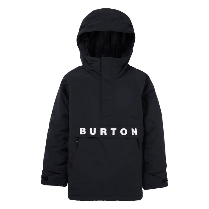 BURTON KIDS' FROSTNER 2L ANORAK JACKET TRUE BLACK XS