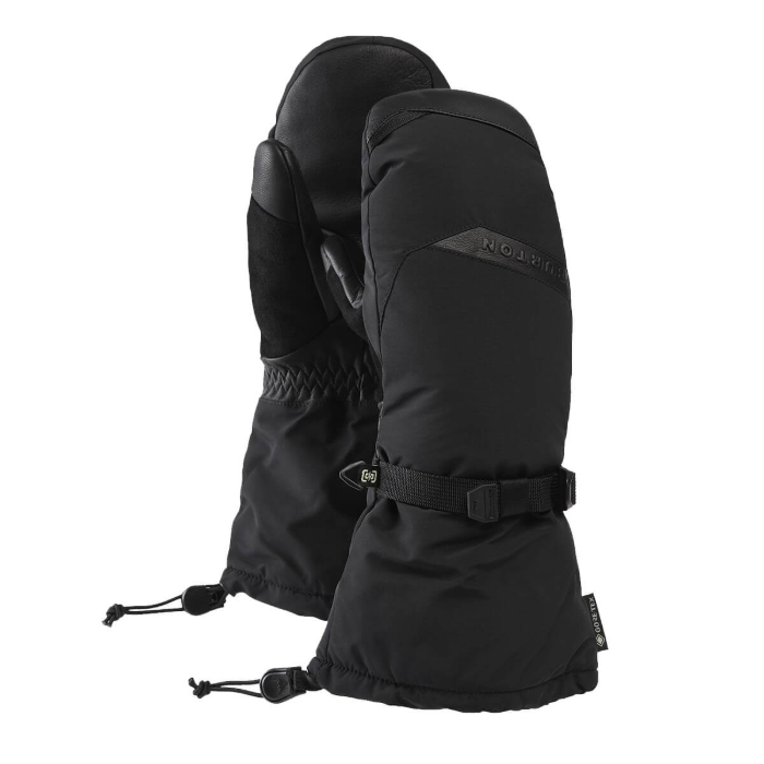 BURTON WOMEN'S GORE-TEX DELUXE MITTENS TRUE BLACK XS
