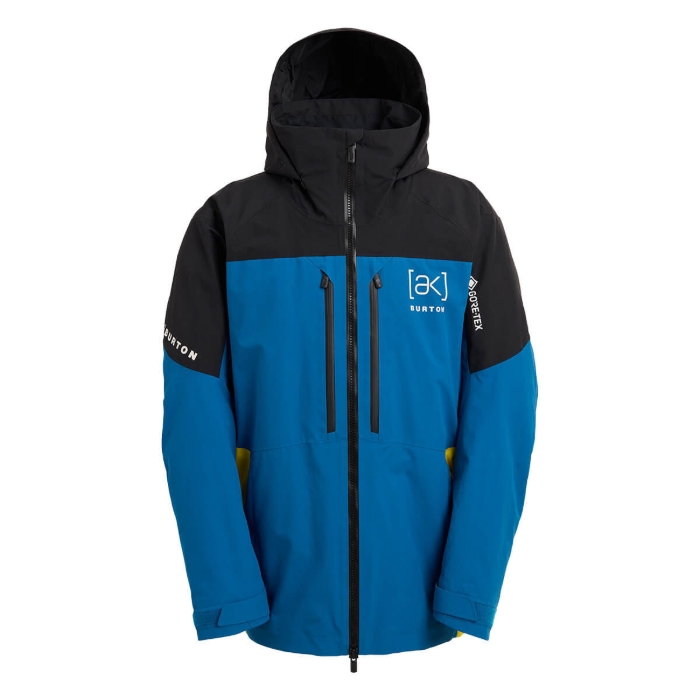 BURTON MEN'S [AK] SWASH GORE-TEX 2L JACKET TRUE BLACK/BLUE TEAL/ATOMIC YELLOW XL