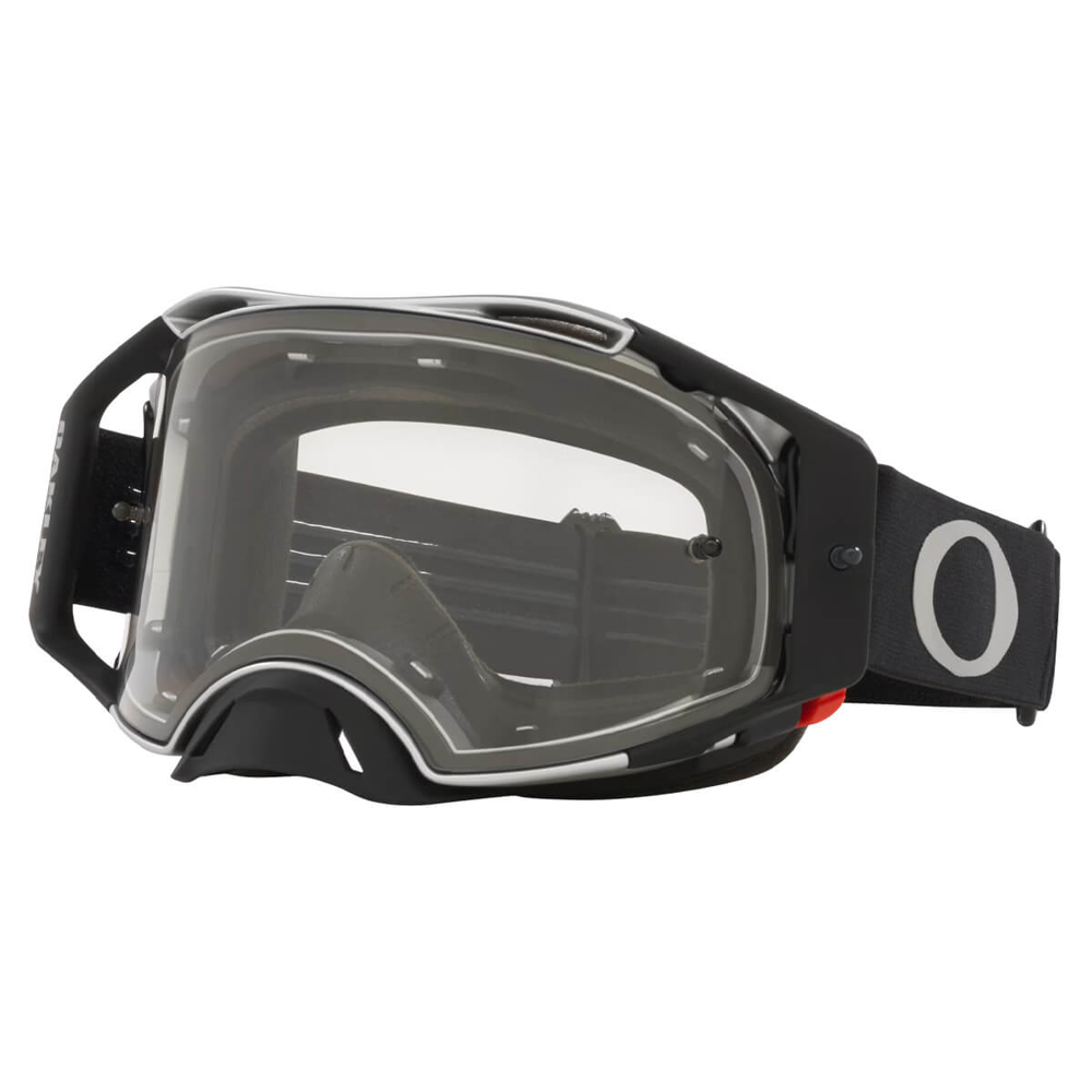 OAKLEY AIRBRAKE® MX  TUFF BLOCKS GUNMETAL BLACK /CLEAR UNI