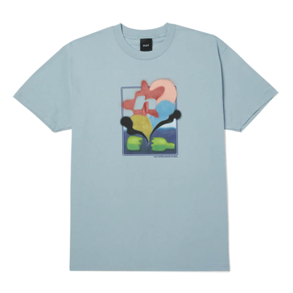 HUF SOFT FOCUS T-SHIRT ARCTIC BLUE XL