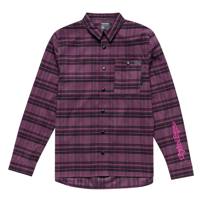 TROY LEE DESIGNS GRIND FLANNEL YD PLAID DEEP PURP XL