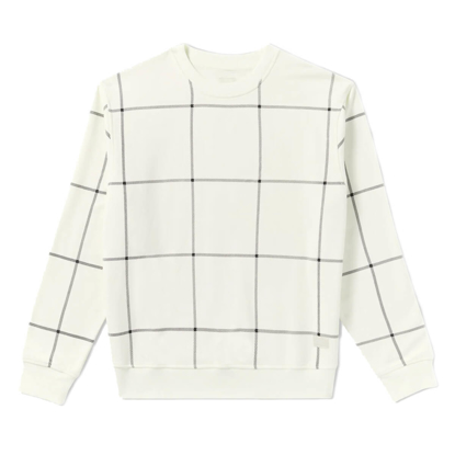 RVCA VACANCY WINDOW PANE CREW NATURAL L