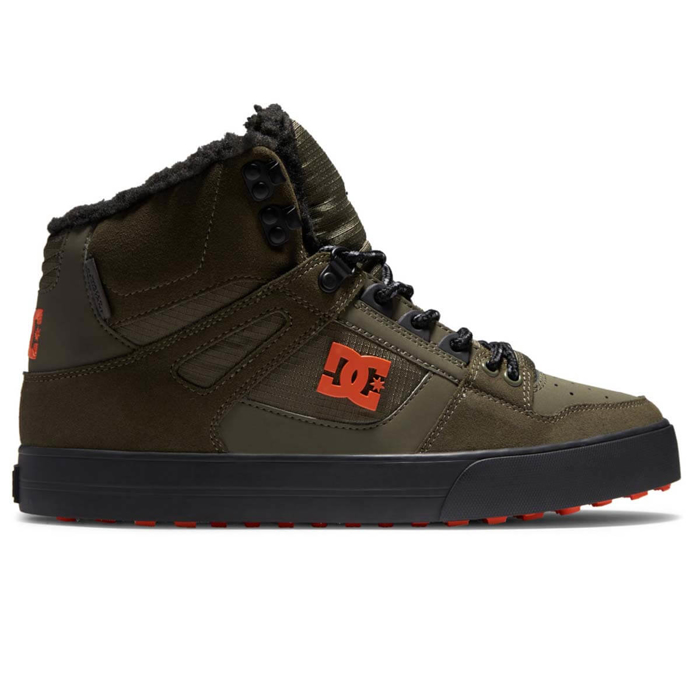 DC PURE HIGH TOP WC WNT OLIVE/BLACK 40
