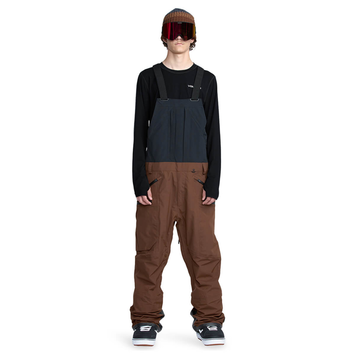 VOLCOM RAIN GORE-TEX BIB OVERALL BURNT RED XL