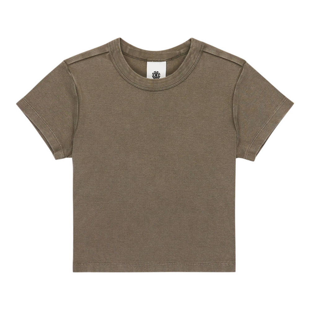 ELEMENT ICON CROP LONG SLEEVE W FOREST NIGHT S/8