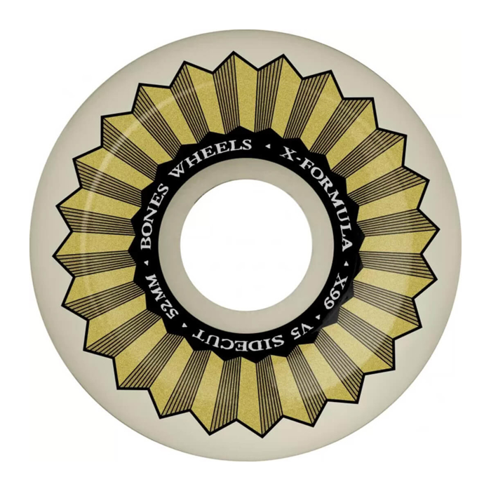 BONES XF SIDECUT 52MM V5 X-FORMULA 99A WHITE 52MM