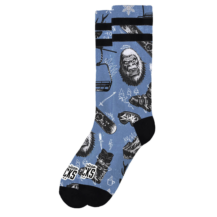 AMERICAN SOCKS POWDER MID HIGH MULTI L/XL