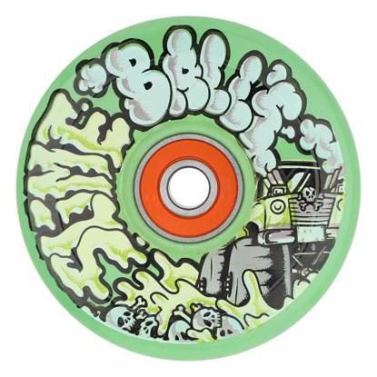 SLIME BALLS ACCELERATOR LIGHT UPS OG SLIME TRANSPARENT GREEN 66MM 78A GREEN 66MM