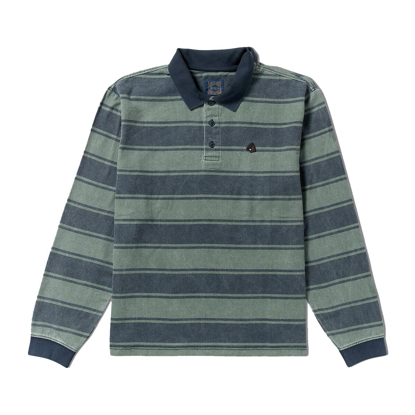 RVCA KSL LONG SLEEVE POLO BALSAM GREEN XL