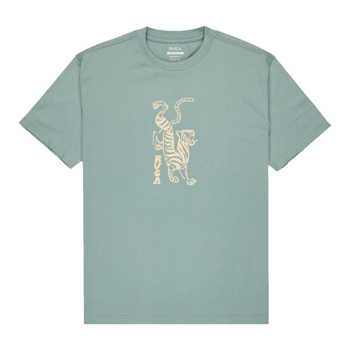 RVCA BALANCE TIGER T-SHIRT LEAD L