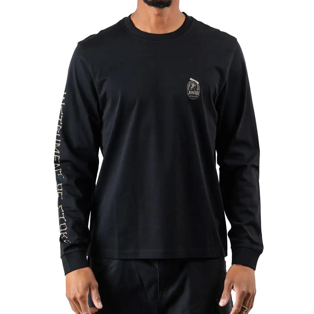 JONES GRAPHIC ORGANIC COTTON LS T-SHIRT STEALTH BLACK XL