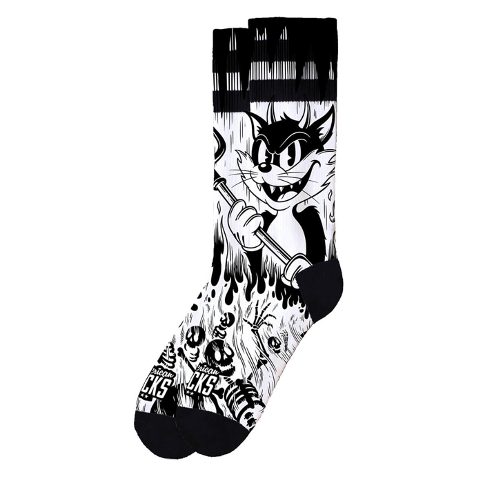 AMERICAN SOCKS EVIL CAT MID HIGH MULTI S/M
