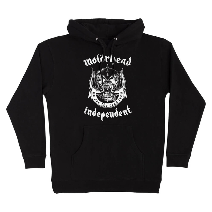 INDEPENDENT MOTÖRHEAD WARPIG HOODED HEAVYWEIGHT PULLOVER BLACK L