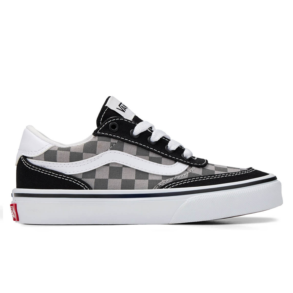 VANS BROOKLYN LS TONAL CHECK PEWTER 31,5