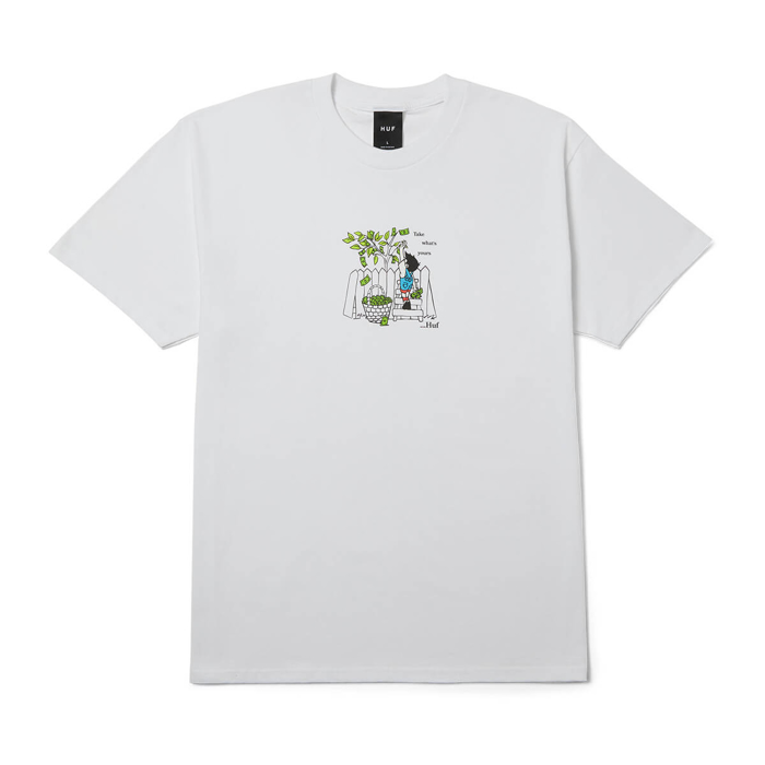 HUF TAKE YOURS T-SHIRT WHITE XL