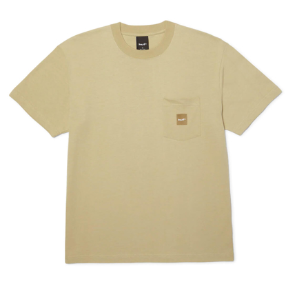 HUF BOX LOGO POCKET T-SHIRT TAN/TAN M
