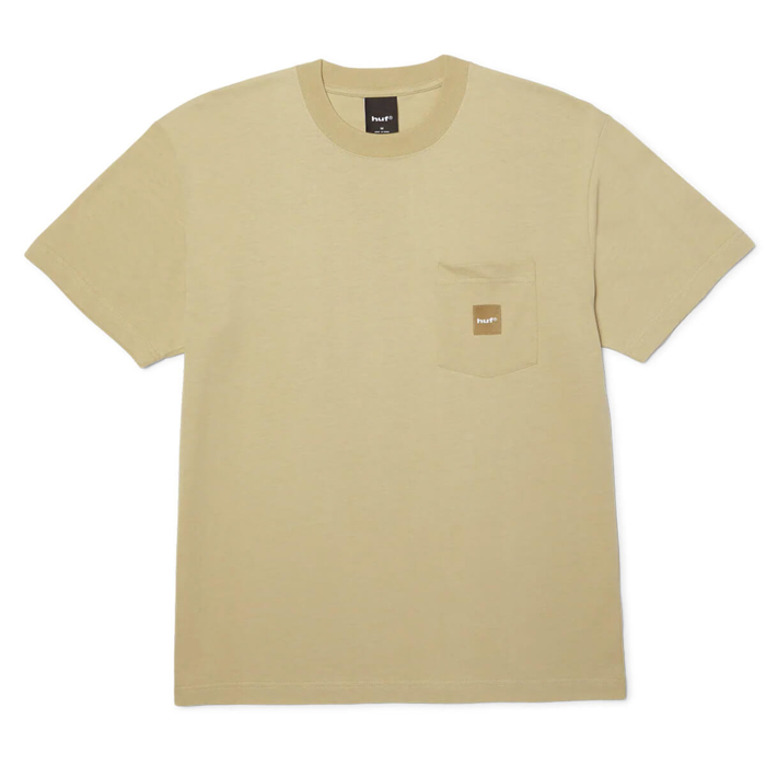 HUF BOX LOGO POCKET T-SHIRT TAN/TAN M