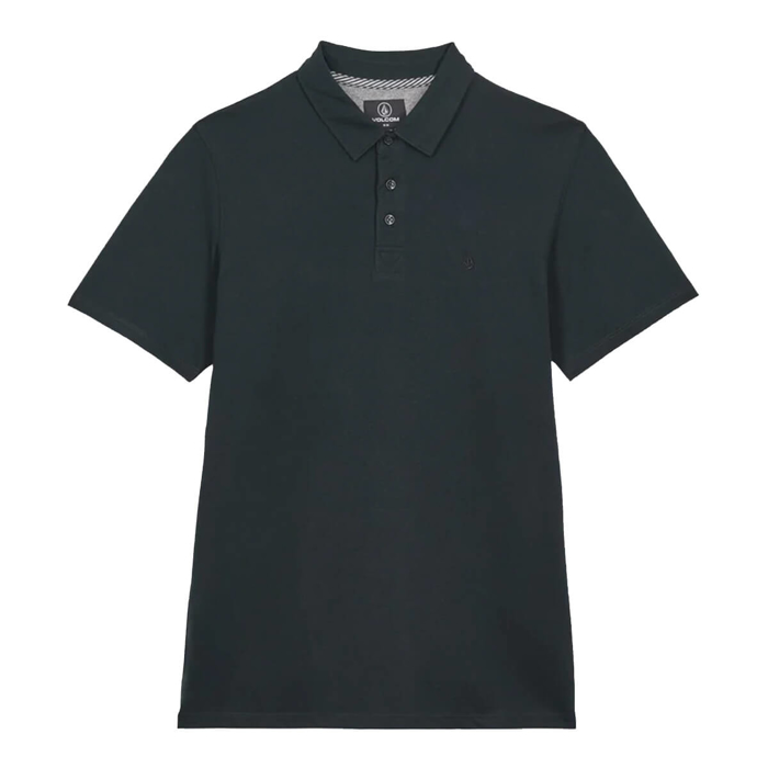 VOLCOM WOWZER POLO T-SHIRT BLACK L