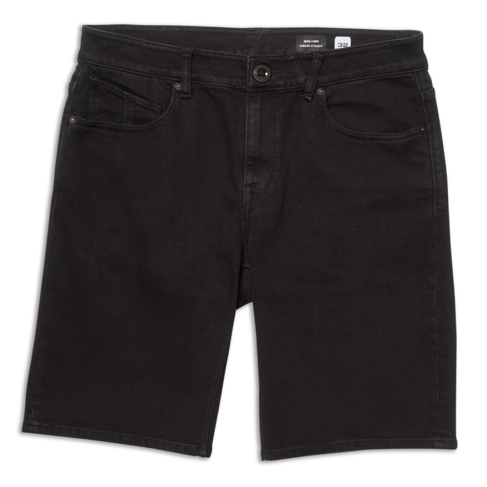VOLCOM SOLVER DENIM SHORT BLACK OUT 36