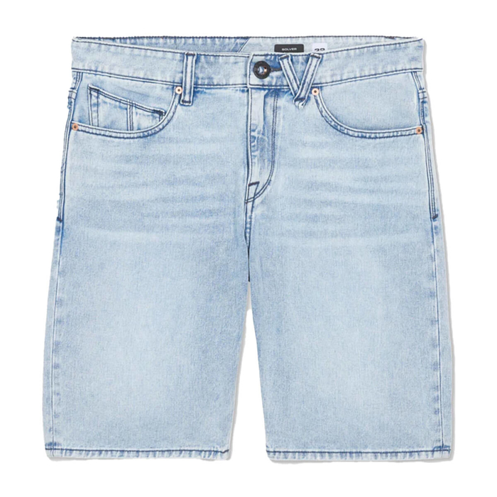 VOLCOM SOLVER DENIM SHORT WORN LIGHT BLUE 32