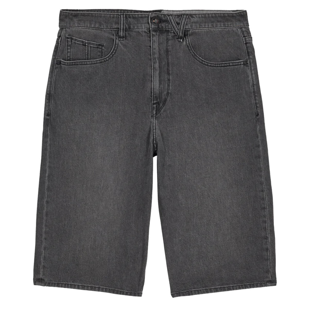 VOLCOM CHILLOW DENIM SHORT 24" BLACK GREY 30