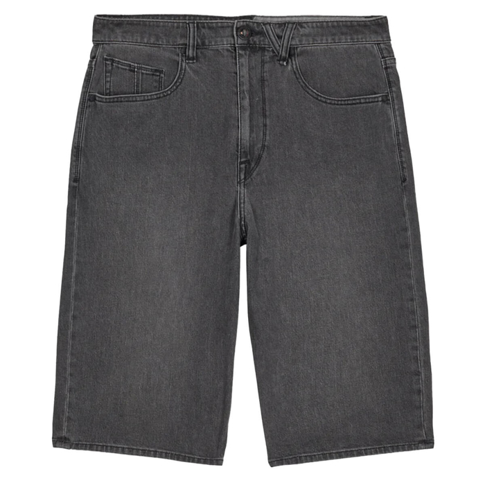 VOLCOM CHILLOW DENIM SHORT 24" BLACK GREY 38