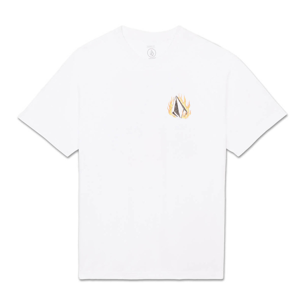 VOLCOM DOUBLE FANTASY LSE T-SHIRT WHITE L