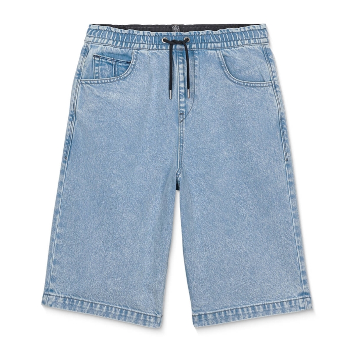 VOLCOM FREAZY LOOSE DENIM EW SHORT PALE AQUA L