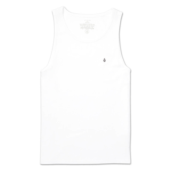VOLCOM STONE BLANKS TANK TOP WHITE L