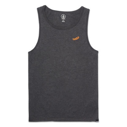 VOLCOM PISTOL STONE TANK TOP HEATHER BLACK L