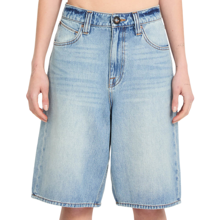 VOLCOM BEEGGY DENIM SHORT DUSTY BLUE WASH 28