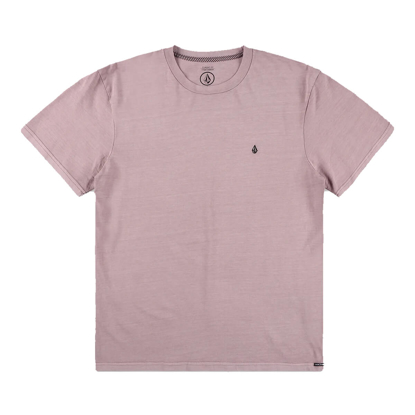 VOLCOM SOLID STONE EMB T-SHIRT BARK BROWN L