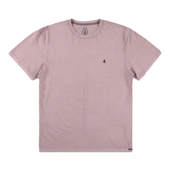 VOLCOM SOLID STONE EMB T-SHIRT BARK BROWN L