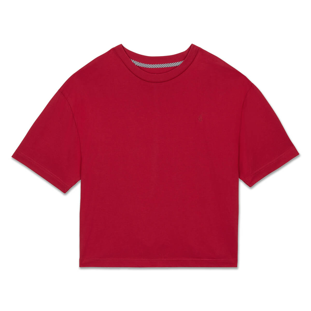 VOLCOM STONE BLANKS T-SHIRT DEEP RED S