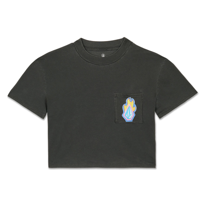 VOLCOM POCKET DIAL T-SHIRT VINTAGE BLACK M