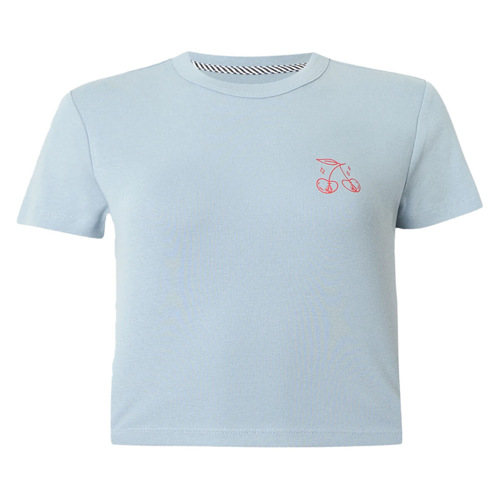 VOLCOM AS IF BABY T-SHIRT CALI BLUE M