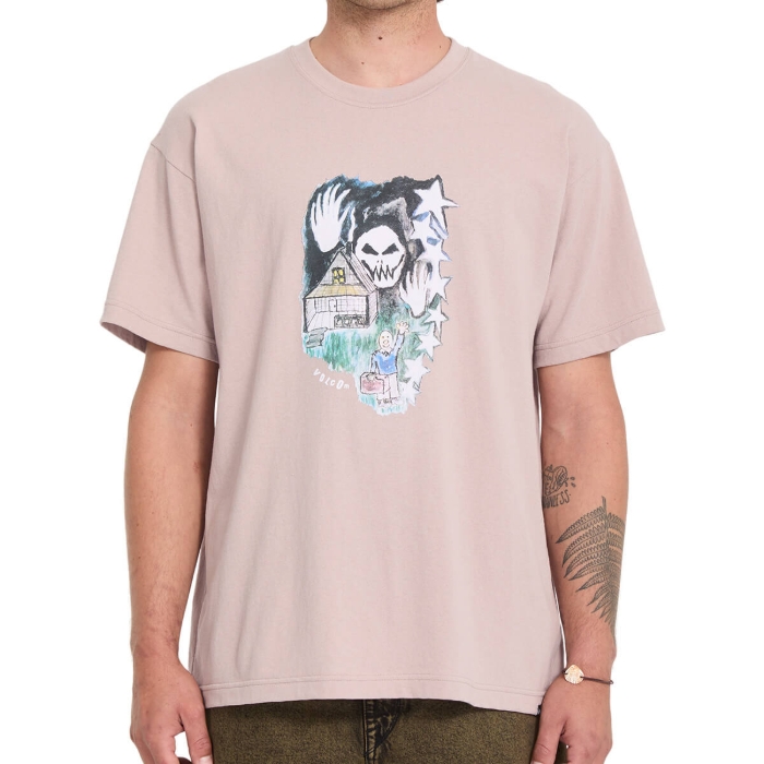 VOLCOM FA ISSAM AUPTEL LSE T-SHIRT BARK BROWN XL