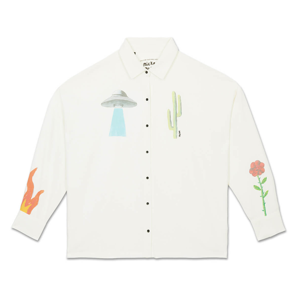 VOLCOM FA MICKEY MASON T-SHIRT OFF WHITE M