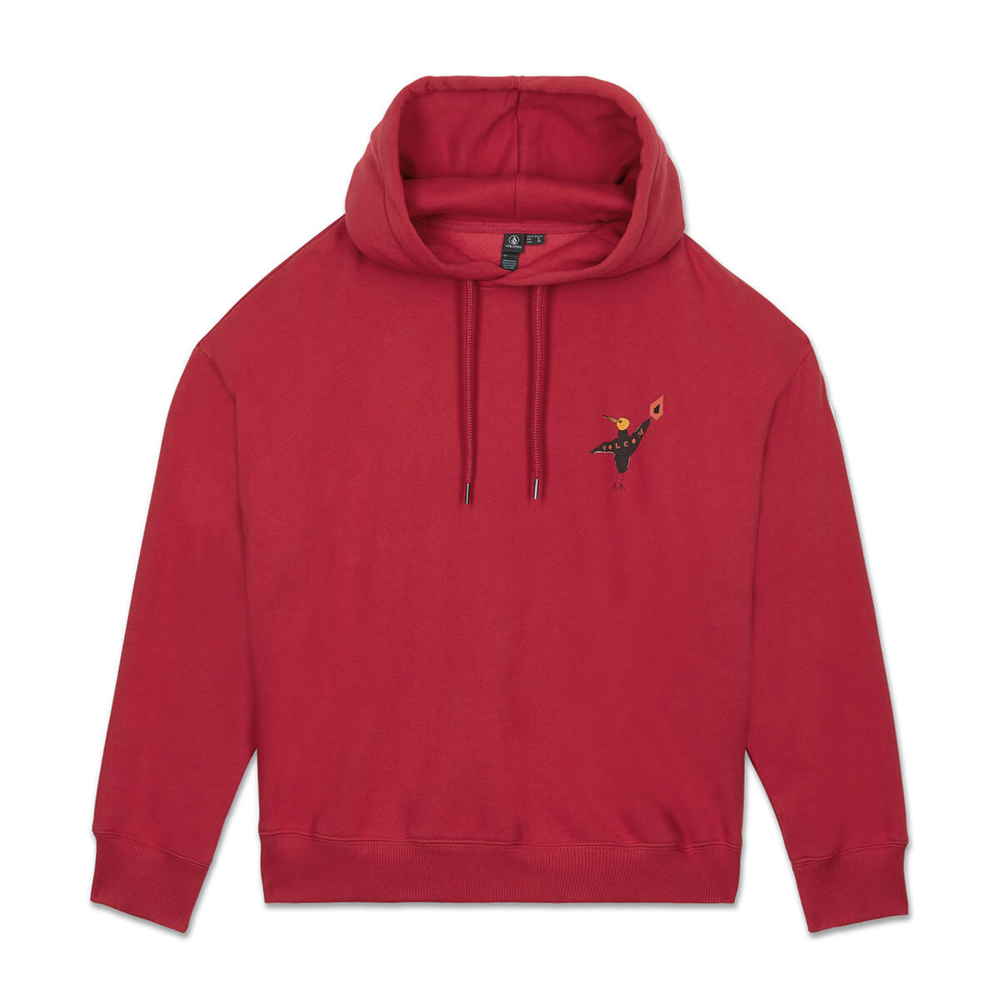 VOLCOM MOOVE ON HOODIE DEEP RED M