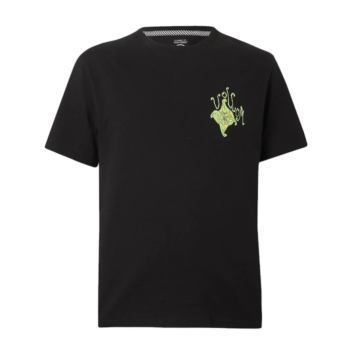 VOLCOM FISHYSTAR T-SHIRT BLACK S