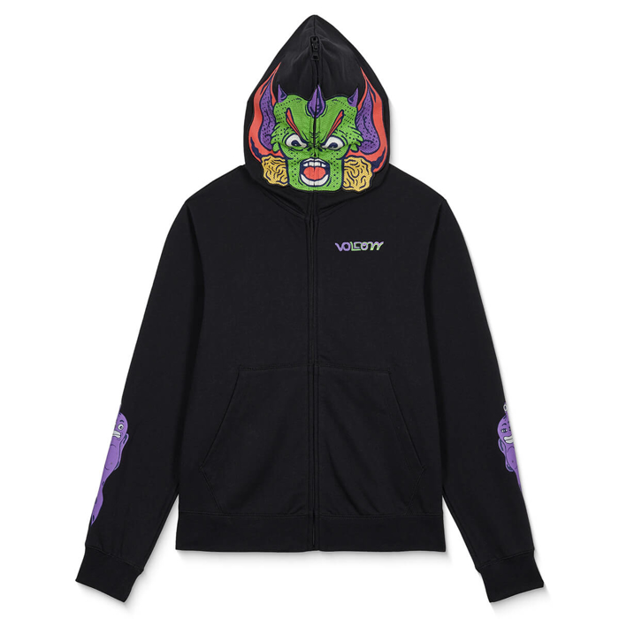 VOLCOM FA BEN SANAIR FULL ZIP HOODIE PULLOVER BLACK L