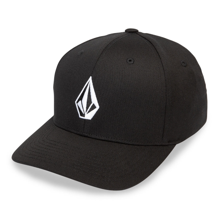 VOLCOM FULL STONE FLEXFIT HAT BLACK S/M