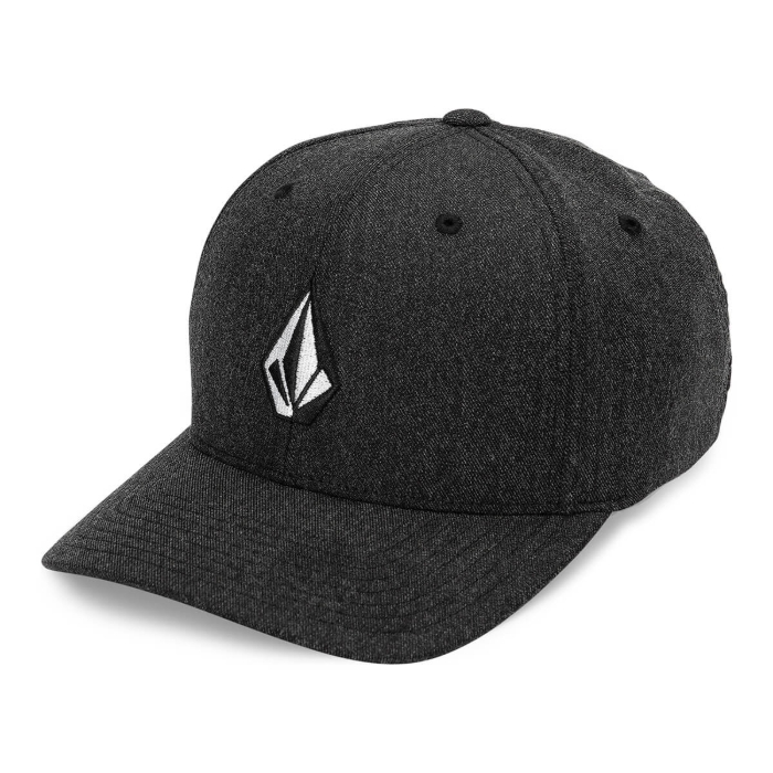 VOLCOM FULL STONE HTHR FLEXFIT HAT CHARCOAL HEATHER S/M