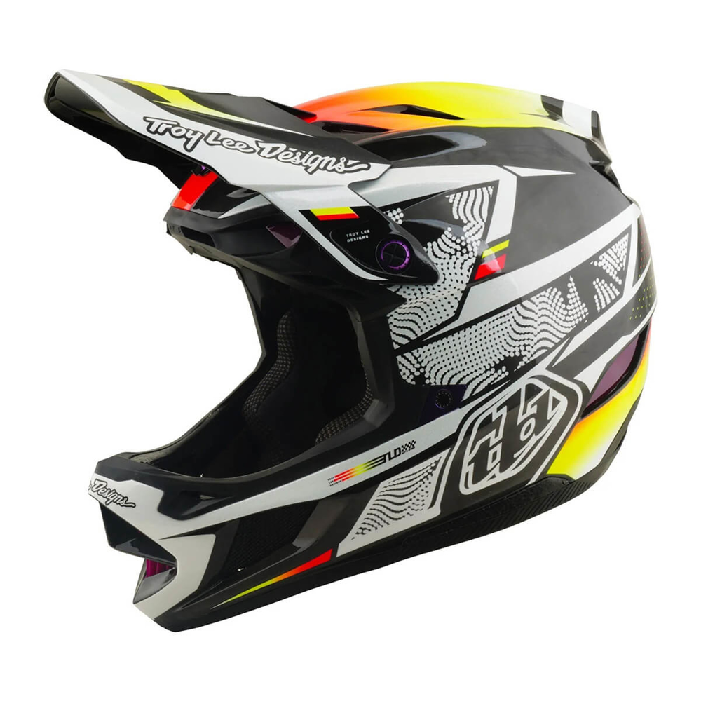 TROY LEE DESIGNS D4 CARBON HELMET LINED UP BLACK M