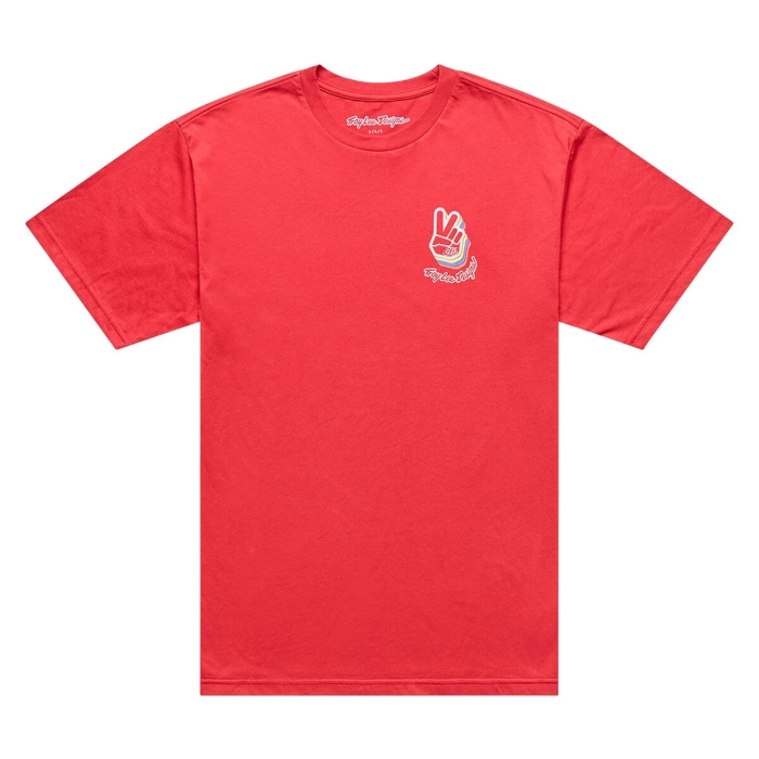 TROY LEE DESIGNS DEUCES T-SHIRT DEUCES SCARLET L