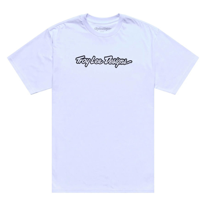 TROY LEE DESIGNS SIGNATURE T-SHIRT SIGNATURE WHITE / BLACK S
