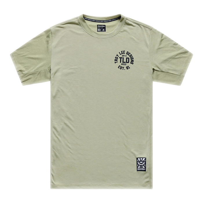 TROY LEE DESIGNS SKYLINE RIDE LONG SLEEVE TEE STAMPS SAGE S